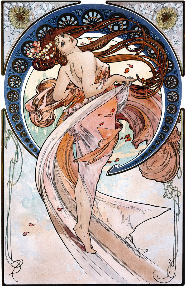 Mucha Nouveau The Arts Dance Poster 0000-3587
