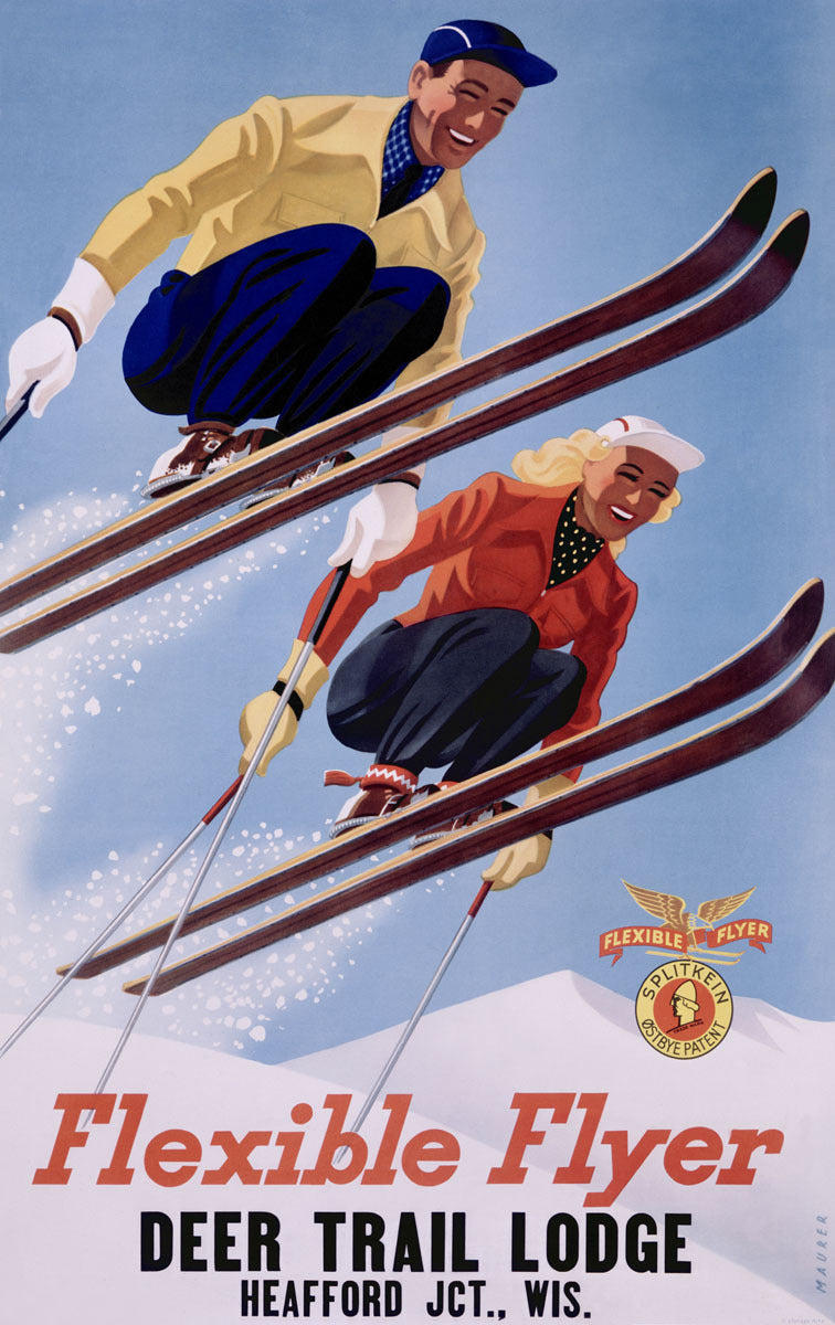 1954 Deer Lodge Flexible Flyer Ski 0000-3633