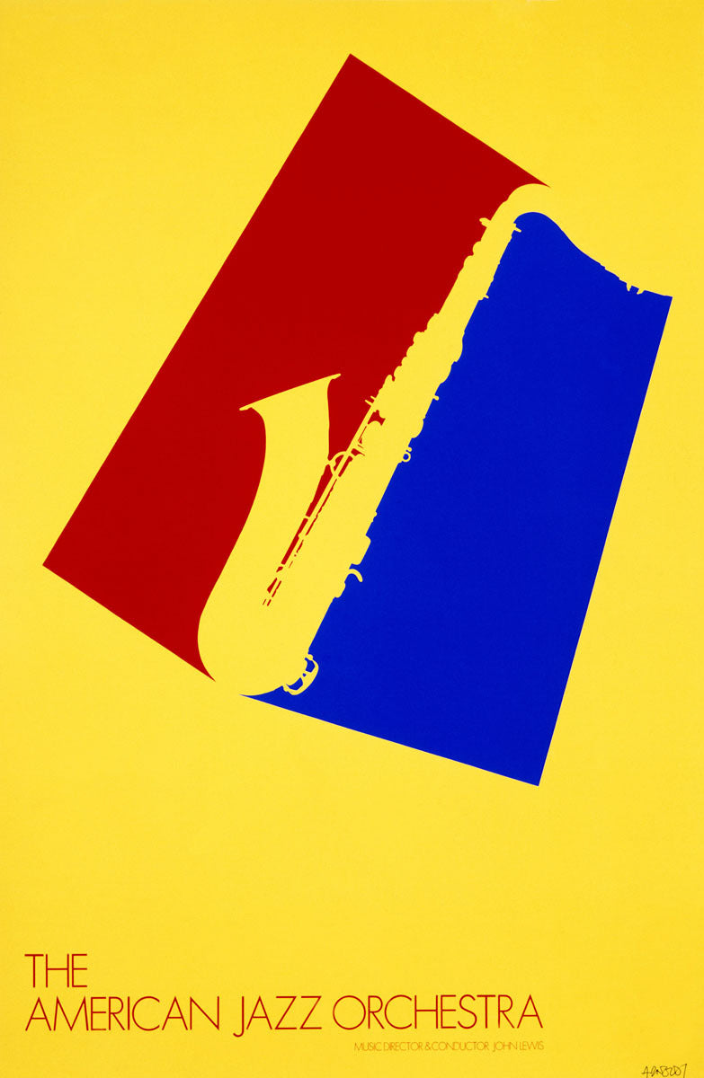 1980 American Jazz Orchestra Concert Poster 0000-3663