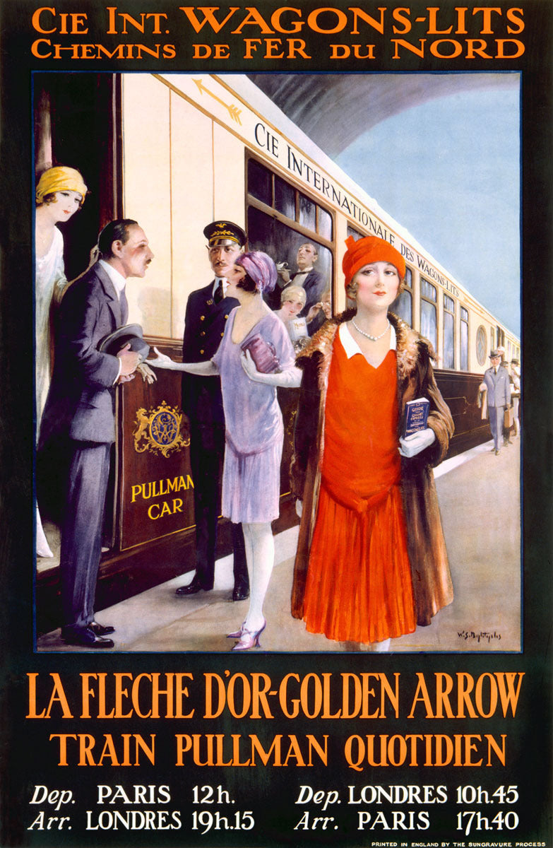 French Wagons-Lits Railway Train Poster 0000-3800