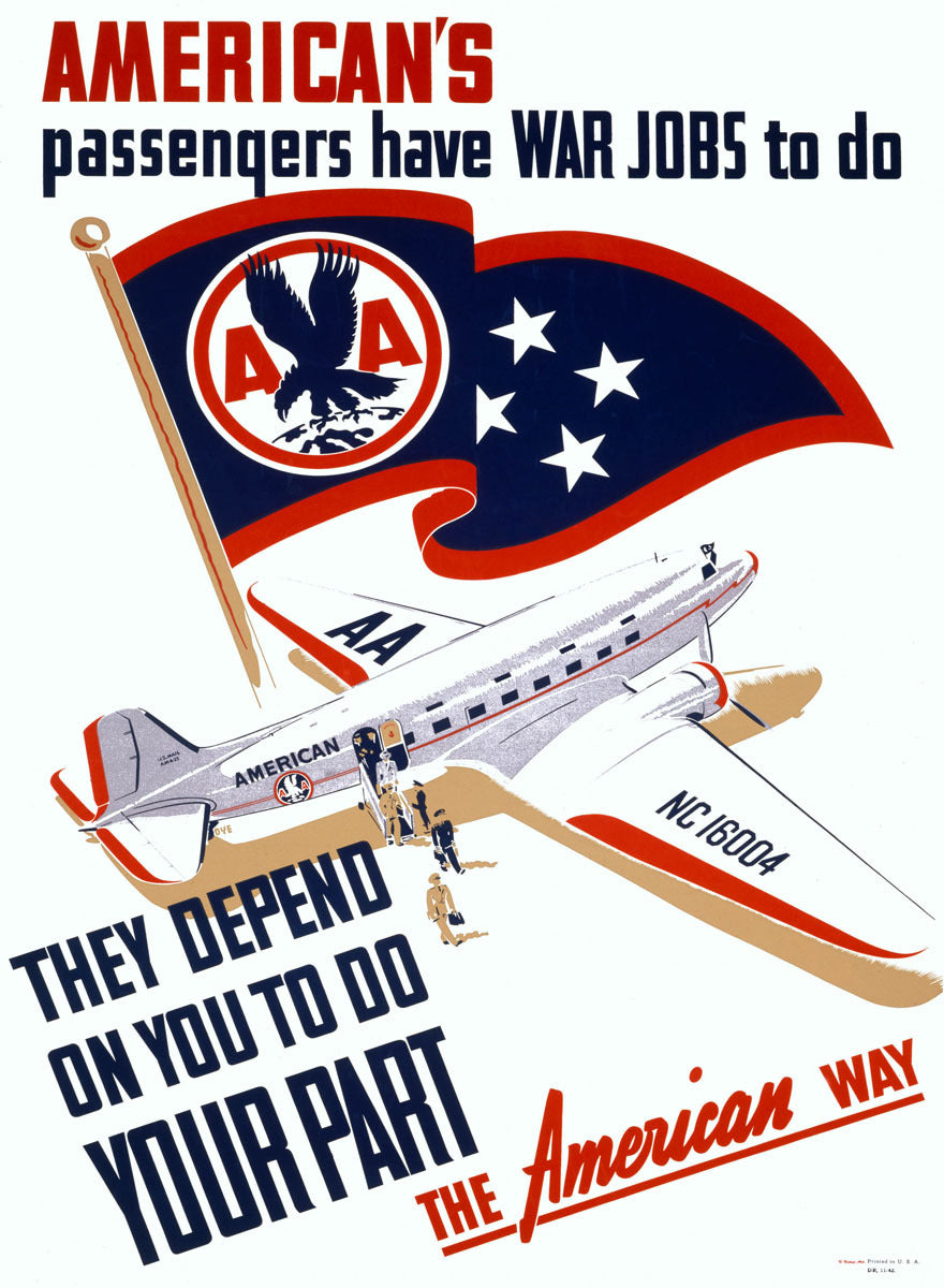 American Airlines Home Front Poster 0000-4073