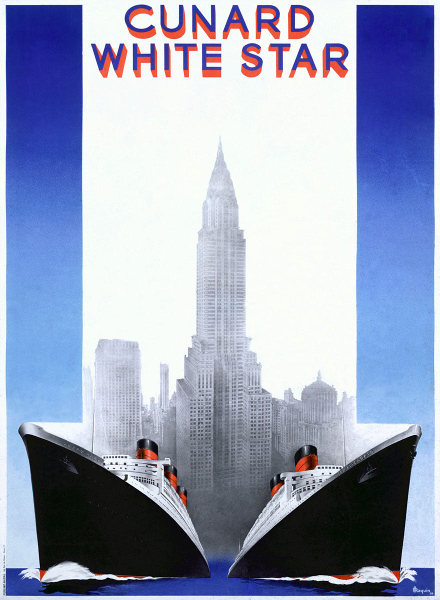 Cunard Queen Mary Oceanline Poster 0000-4299
