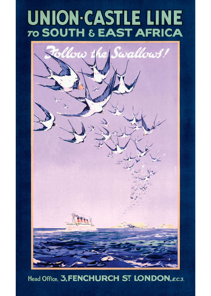Union Castle Ocean Lines Travel Africa Poster 0000-4386