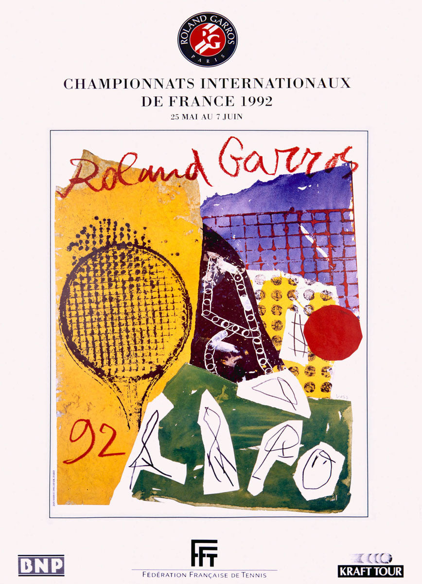 1992 Roland Garro Tennis Champion Poster 0000-6050