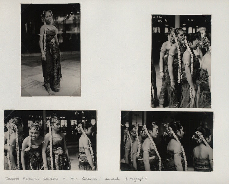 Bedoyo Ketawang dancers in full costume: candid photographs