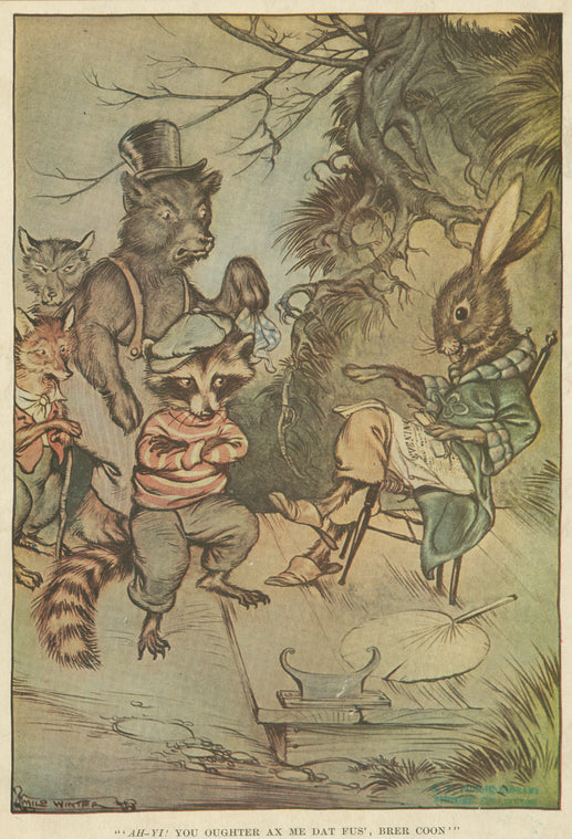 "'Ah-yi! You oughter ax me dat fus', Brer Coon'"