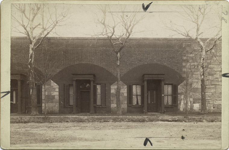 Casement at Fortress Monroe where Jefferson Davis was confined.