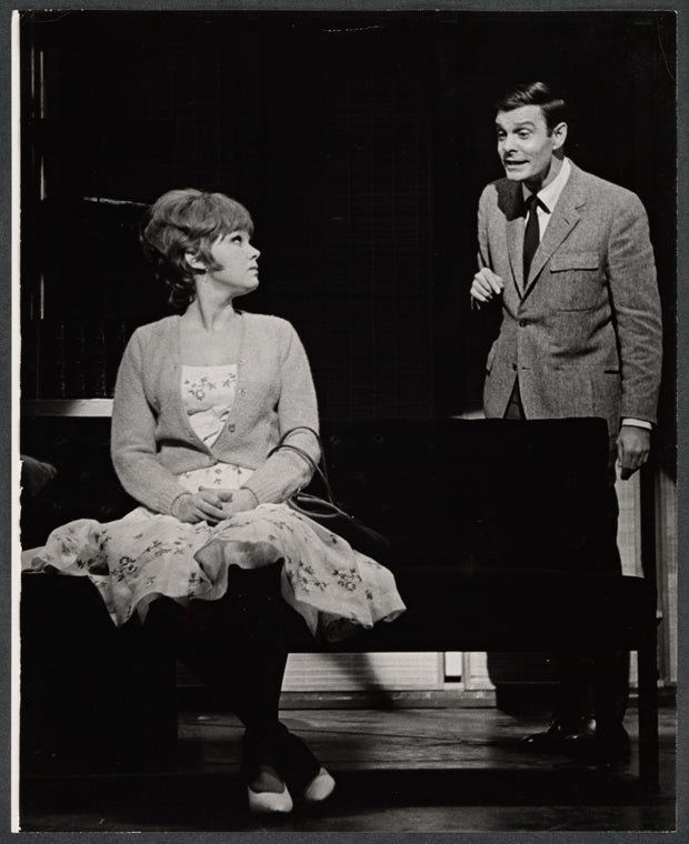 Barbara Harris and Louis Jourdan in the stage production a Clear Day You Can See Forever
