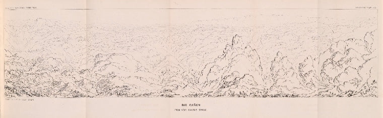 Colorado Expedition - Panoramic View no. 5 - Big Cañon - from near Hualpais Spring.