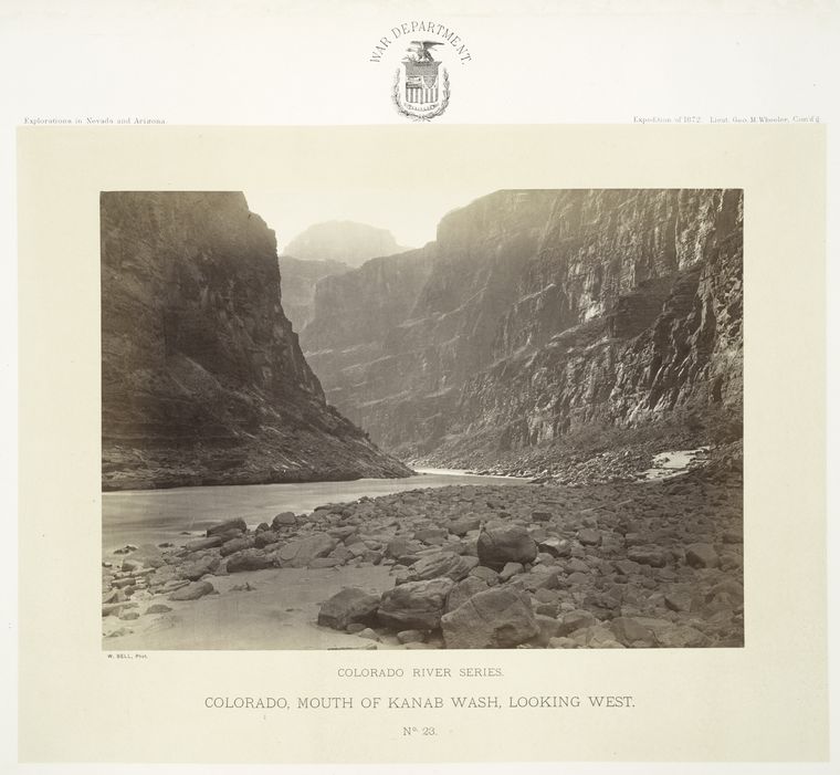 Colorado, mouth of Kanab Wash, looking west. Colorado River Series. No. 23.