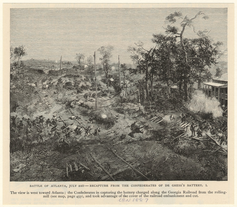 Battle of Atlanta, July 22d -- recapture from the Confederates of De Gress's battery