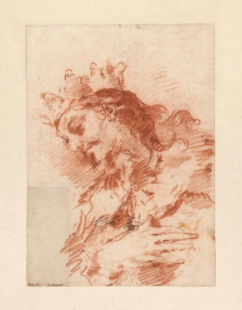 Half Length Figure of a Magi (verso: A Seated Ruler Half-Length Carrying a Scepter) Gm-24183301