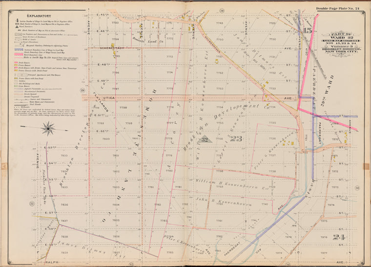 Bounded by E. 45th St., (Paerdegat Basin) Paerdegat Ave., E. 51st St., Avenue F, Ralph Ave., Avenue L, E. 53rd St. and Avenue K