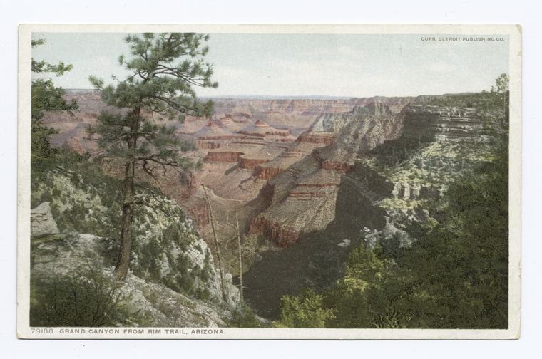 Grand Canyon from Rim Trail, Needles, Calif.