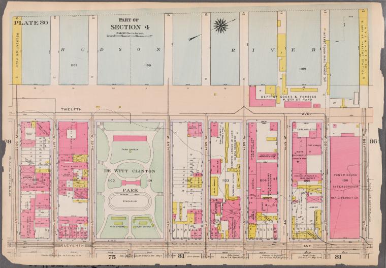 Bounded by Hudson River (Piers 90-99), W. 59th Street, Eleventh Avenue, and W. 50th Street