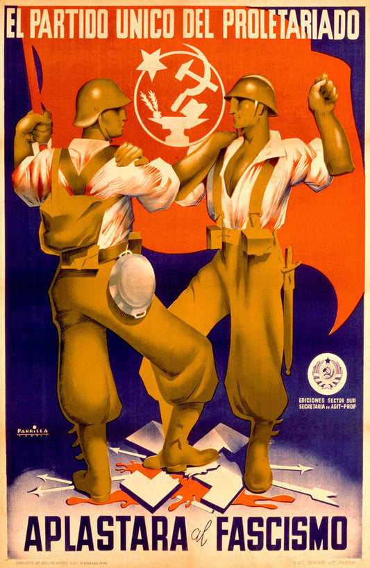 El partido Unico del Proletariado Spanish Fascist propaganda poster  0000-0040