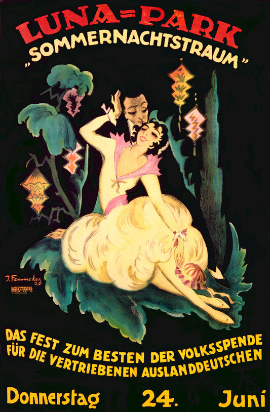 German Luna Park Summer Night Dance 0000-1775