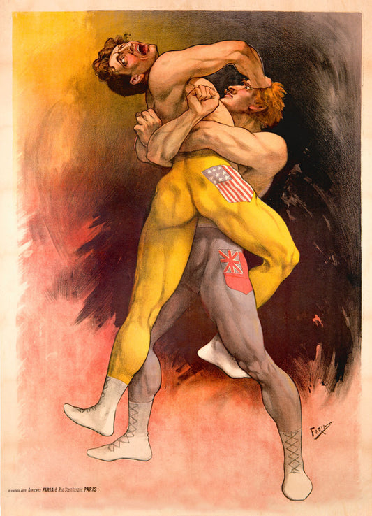 Greco Roman Wrestlers Poster 0000-1827