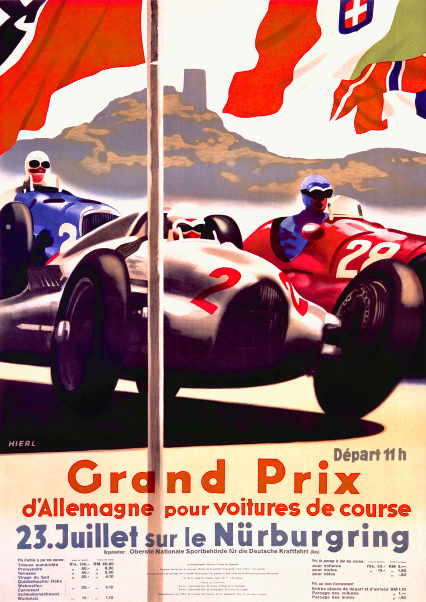 1928 Nurburgring Grand Prix Poster 0000-3058