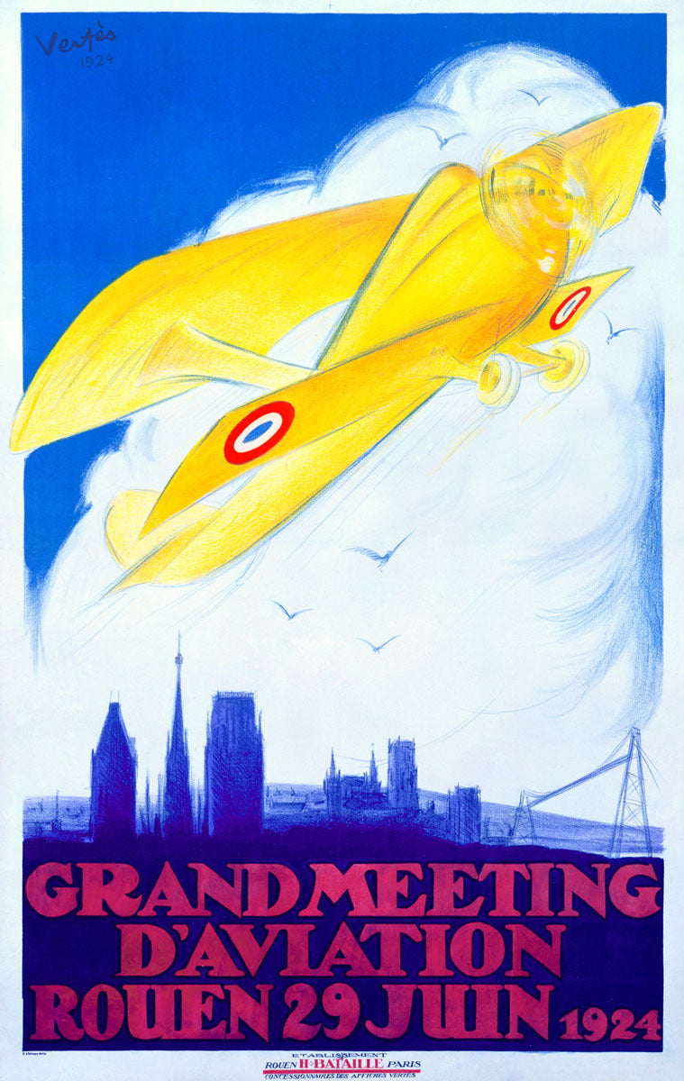 Rouen Grand Aviation Air Show Poster 0000-3166
