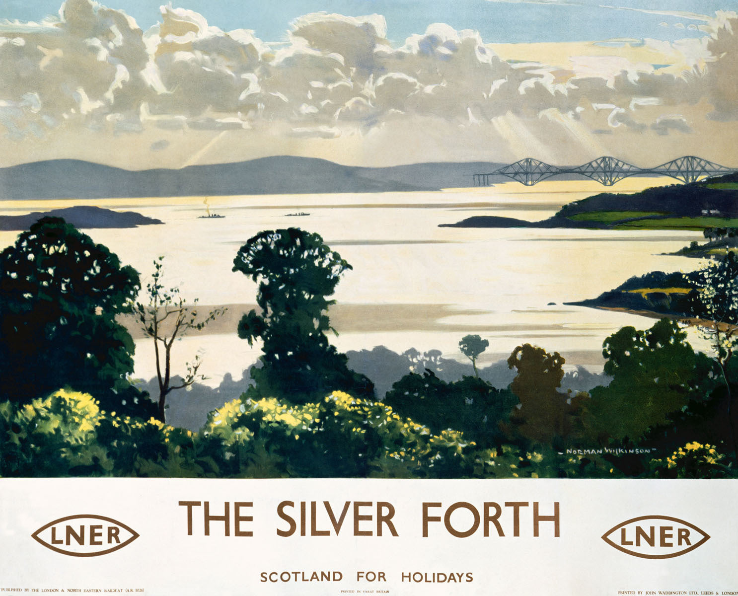 LNER Railway Silver Forth Scotland Poster 0000-3228