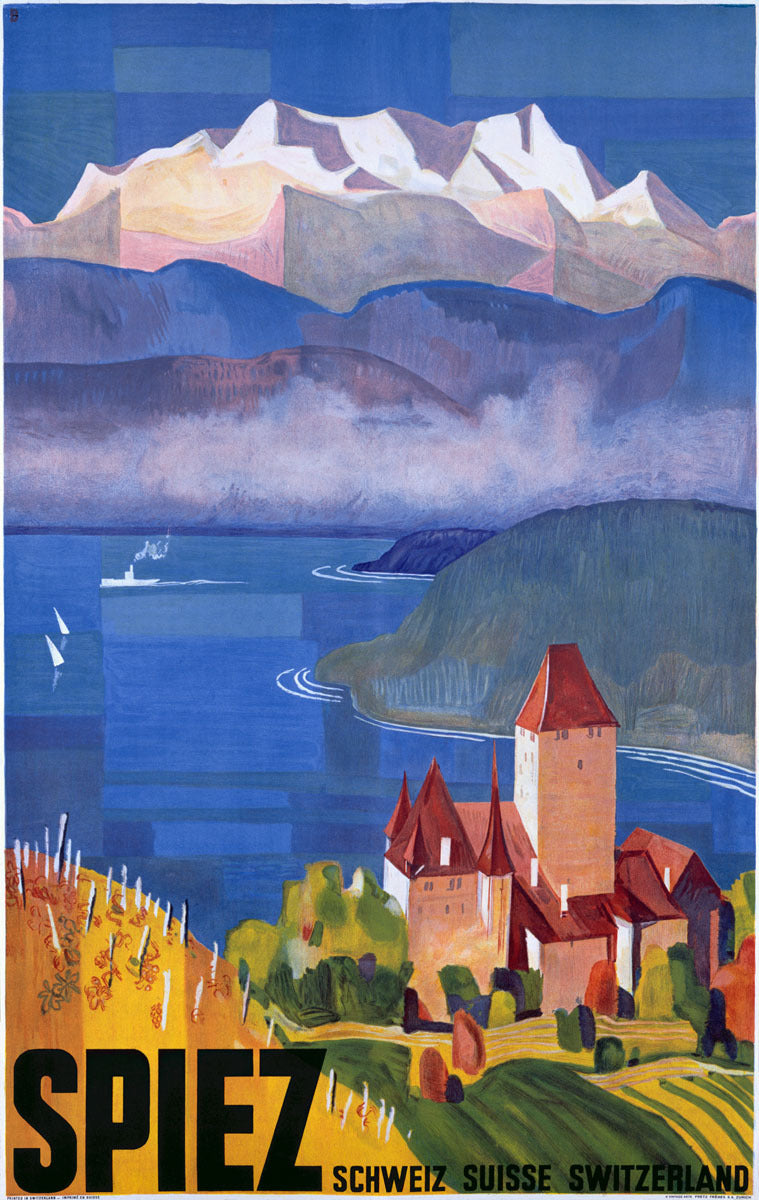 SWISS SPIEZ TRAVEL POSTER 0000-3268