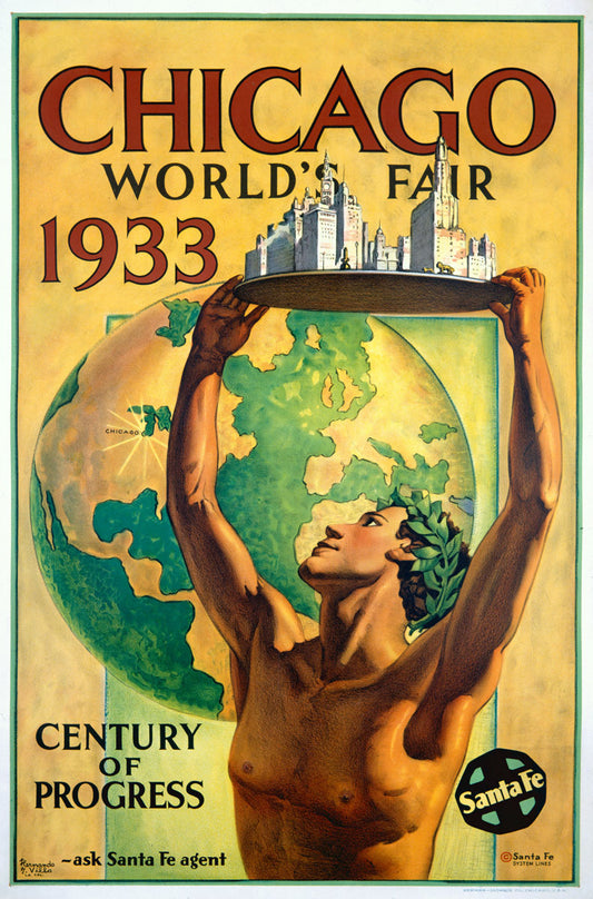 1933 Santa Fe Chicago Worlds Fair 0000-3346