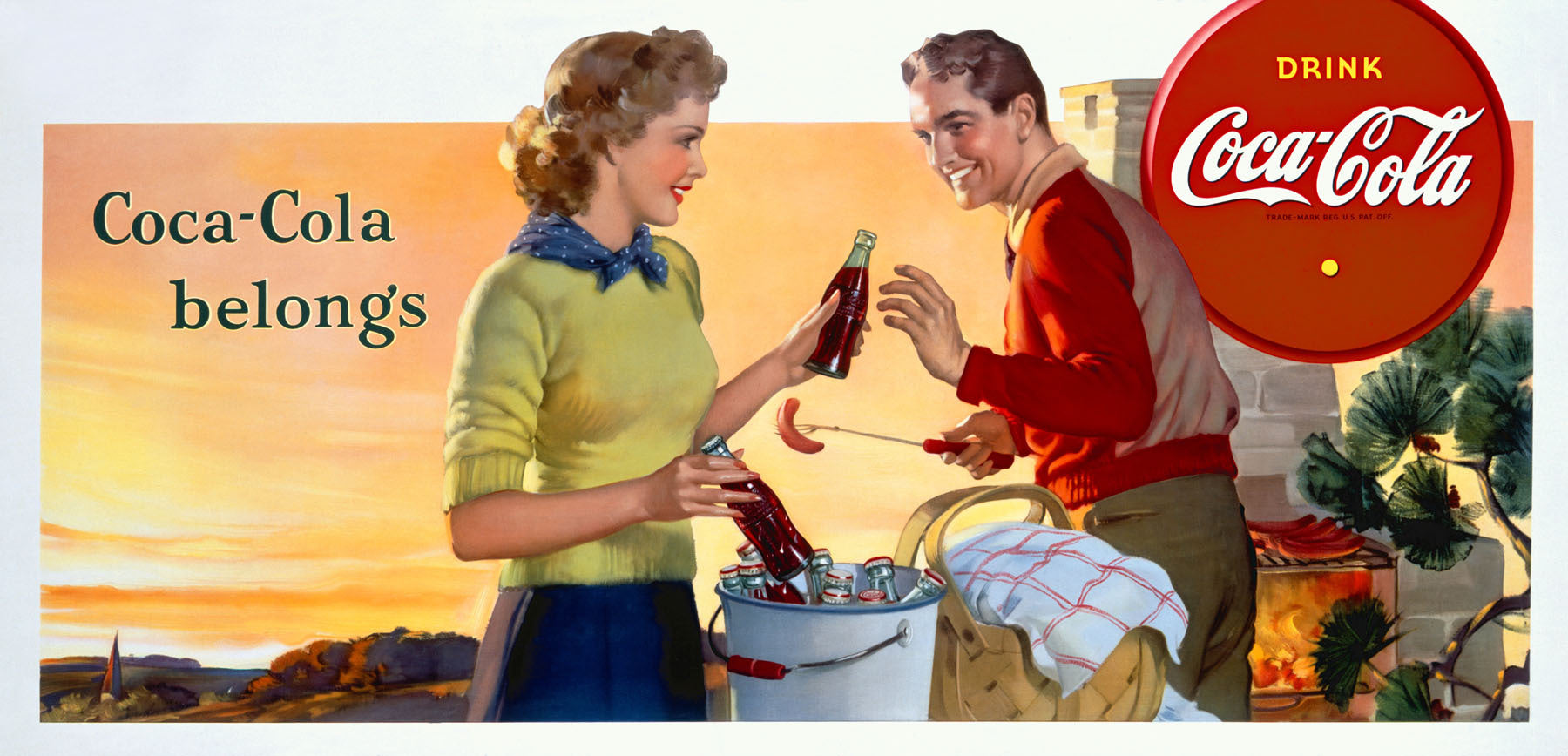 Coca Cola Coke Belongs Poster 0000-3506