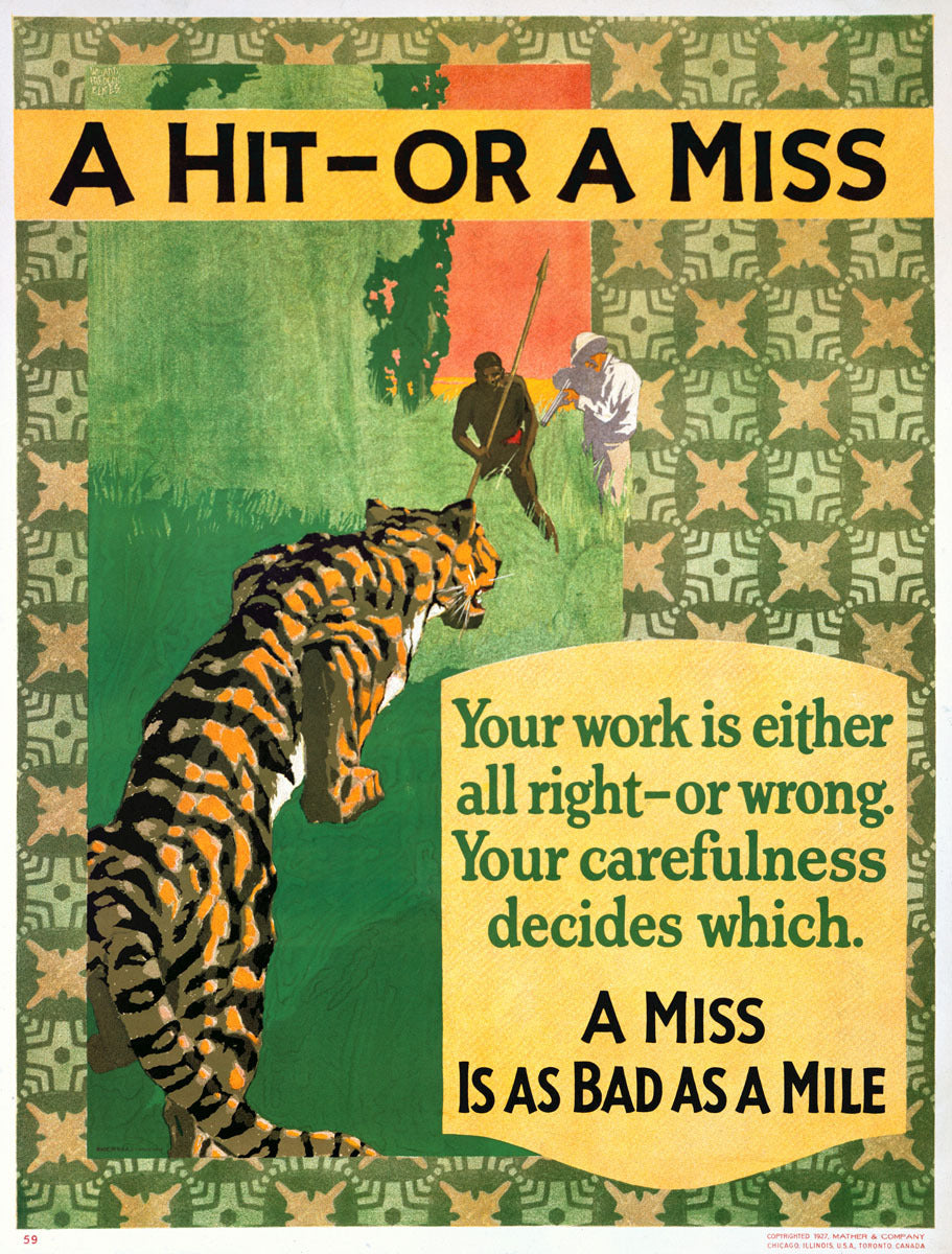 A Hit or a Miss Motivational Poster 0000-3533