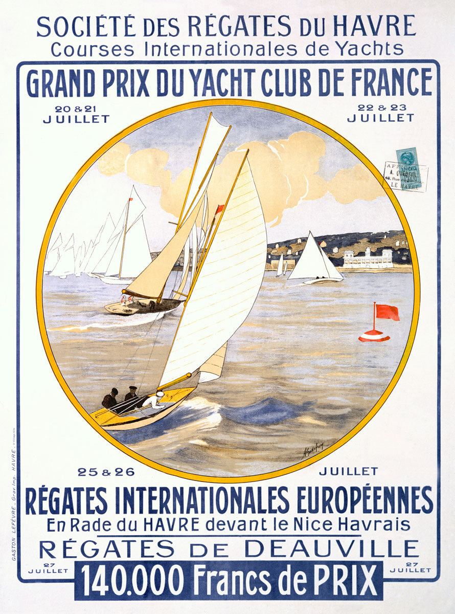 Yacht Club de France Regatta Poster 0000-3556
