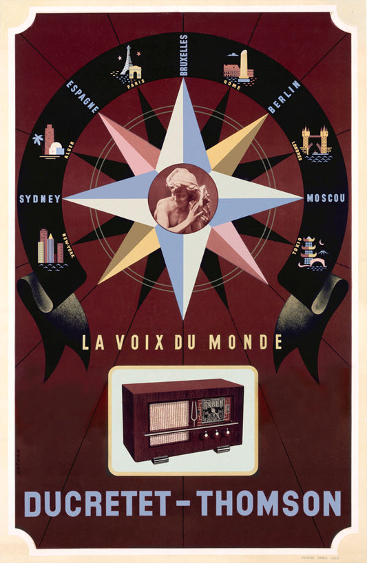 Ducretet Thomson French Radio Poster 0000-3570
