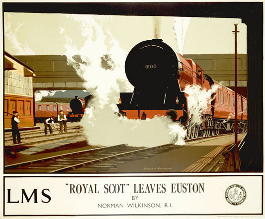 VINTAGE 1930 ROYAL SCOT TRAIN POSTER 0000-3591