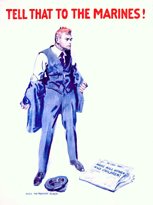 WWI 'Tell That to the Marines' Recruiting Poster 0000-3609