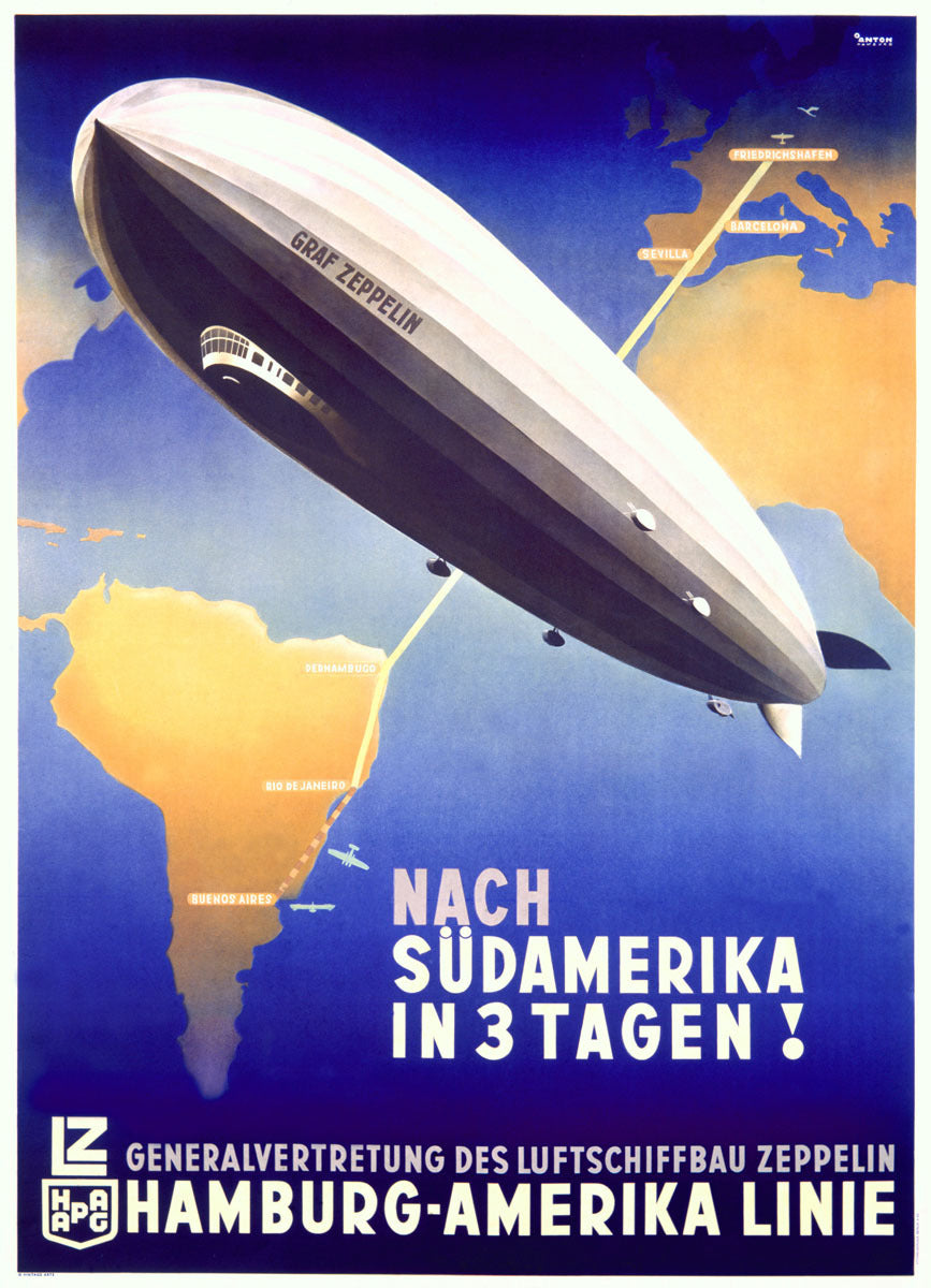 1937 Graf Zeppelin Hamburg-Amerika 0000-3673