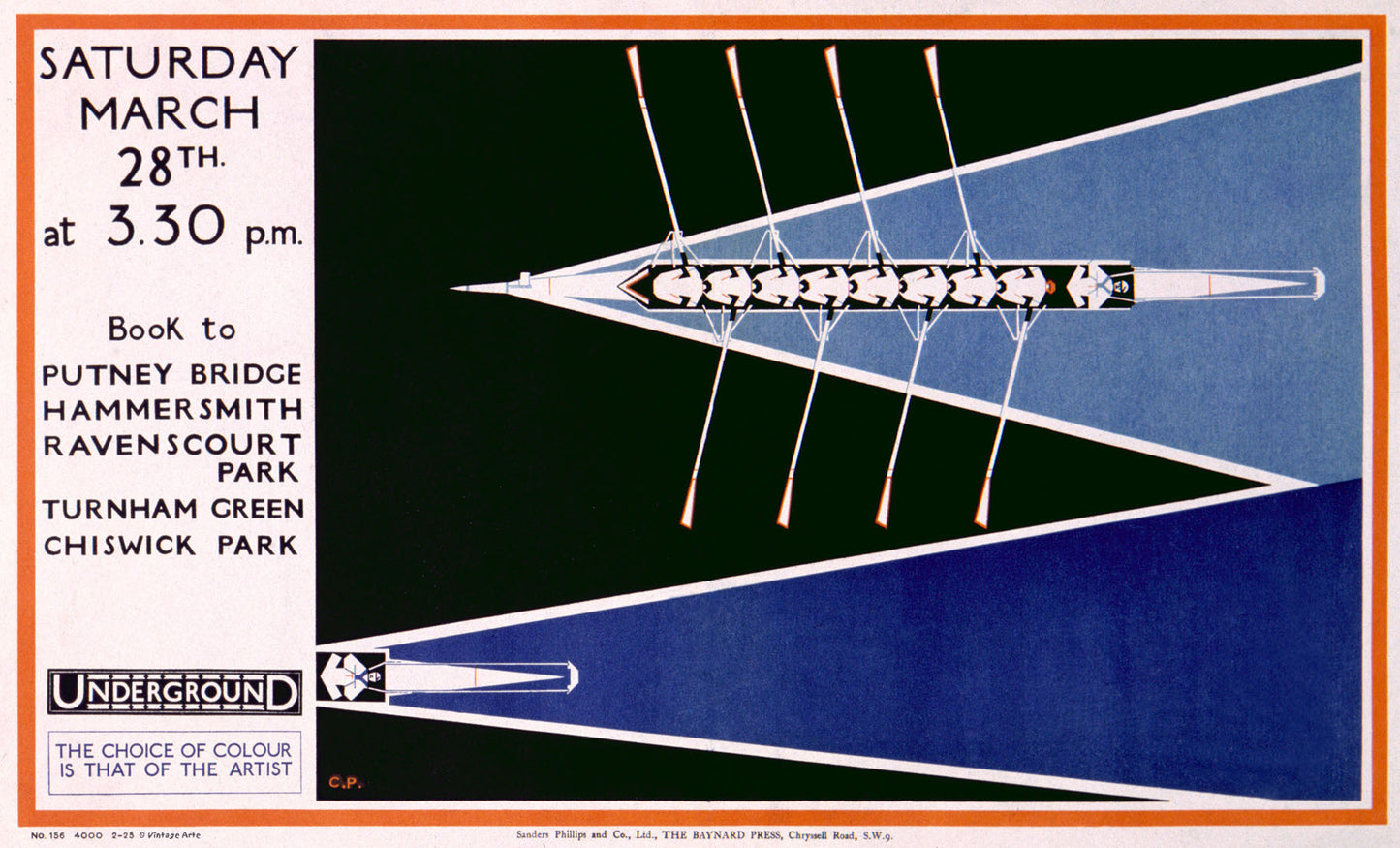 London Underground Rowing Poster 0000-3711