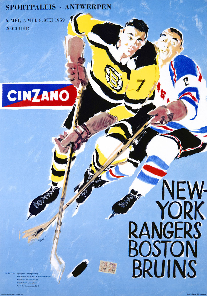 Cinzano Hockey Rangers Vs Bruins 0000-3765