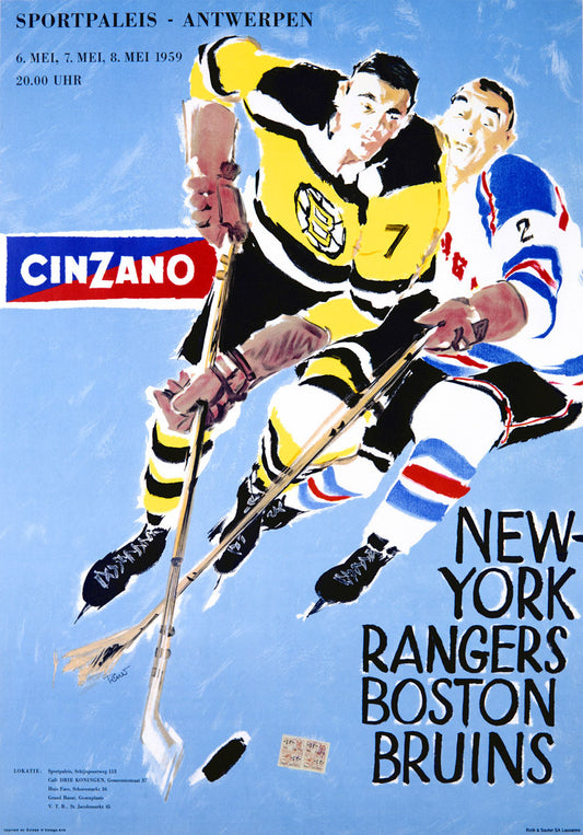 Cinzano Hockey Rangers Vs Bruins 0000-3765