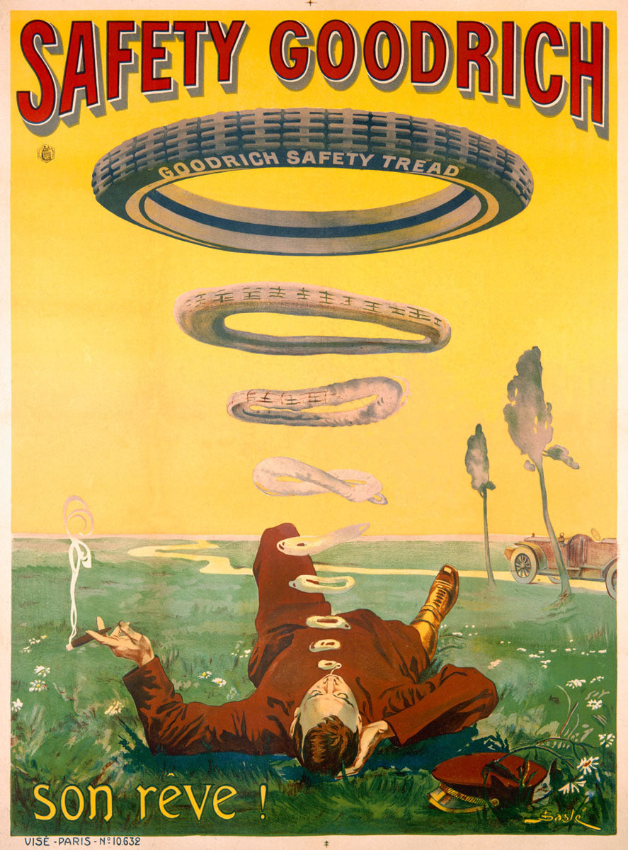 Safety Goodrich Automotive Tire Poster 0000-3848