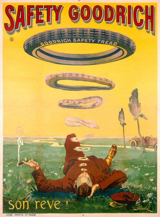 Safety Goodrich Automotive Tire Poster 0000-3848