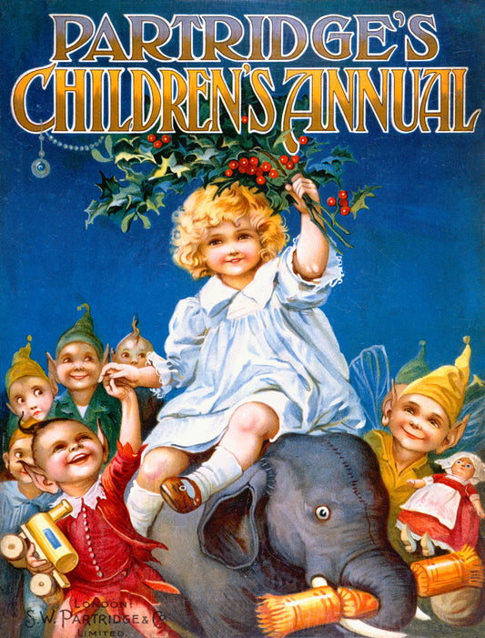 Childrens Elf and Elephant Poster 0000-3884