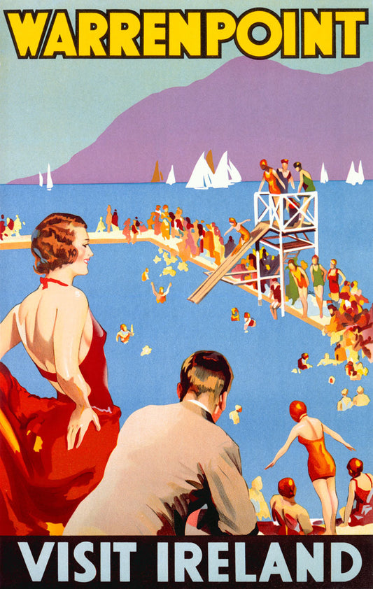 Warrenpoint Ireland Travel Poster 0000-3957