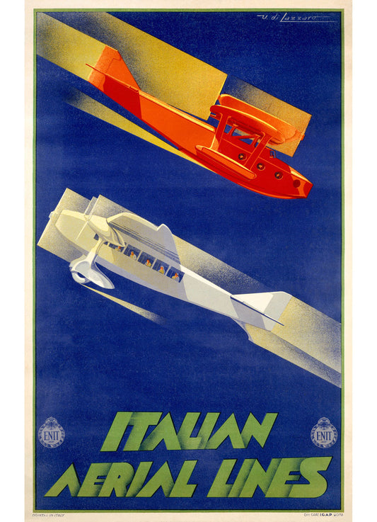 Alitalia Italian Airlines Poster 0000-4055