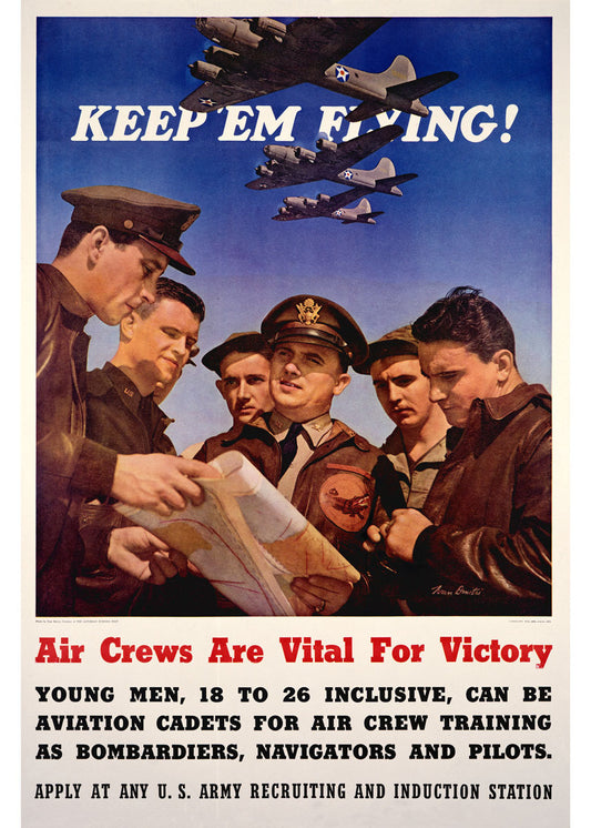 WWII US AAF 'Keep'em Flying' 0000-4111