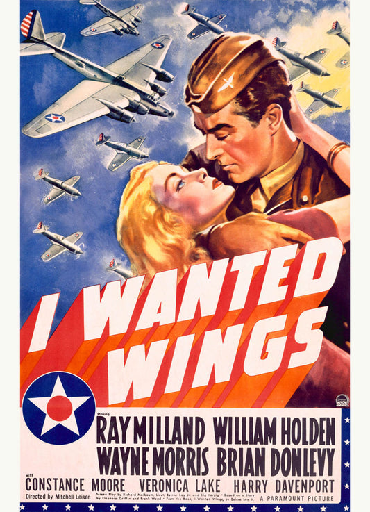 William Holden WWII AFF Wings Movie Poster 0000-4196