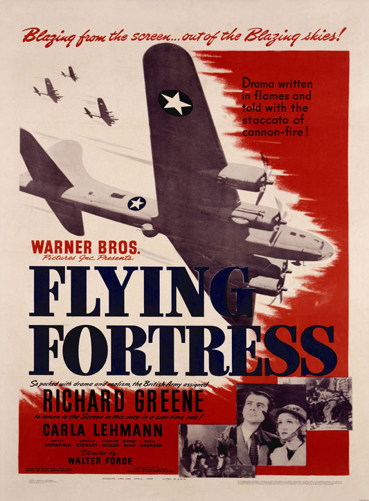 WWII B17 Flying Fortress Movie Poster 0000-4204