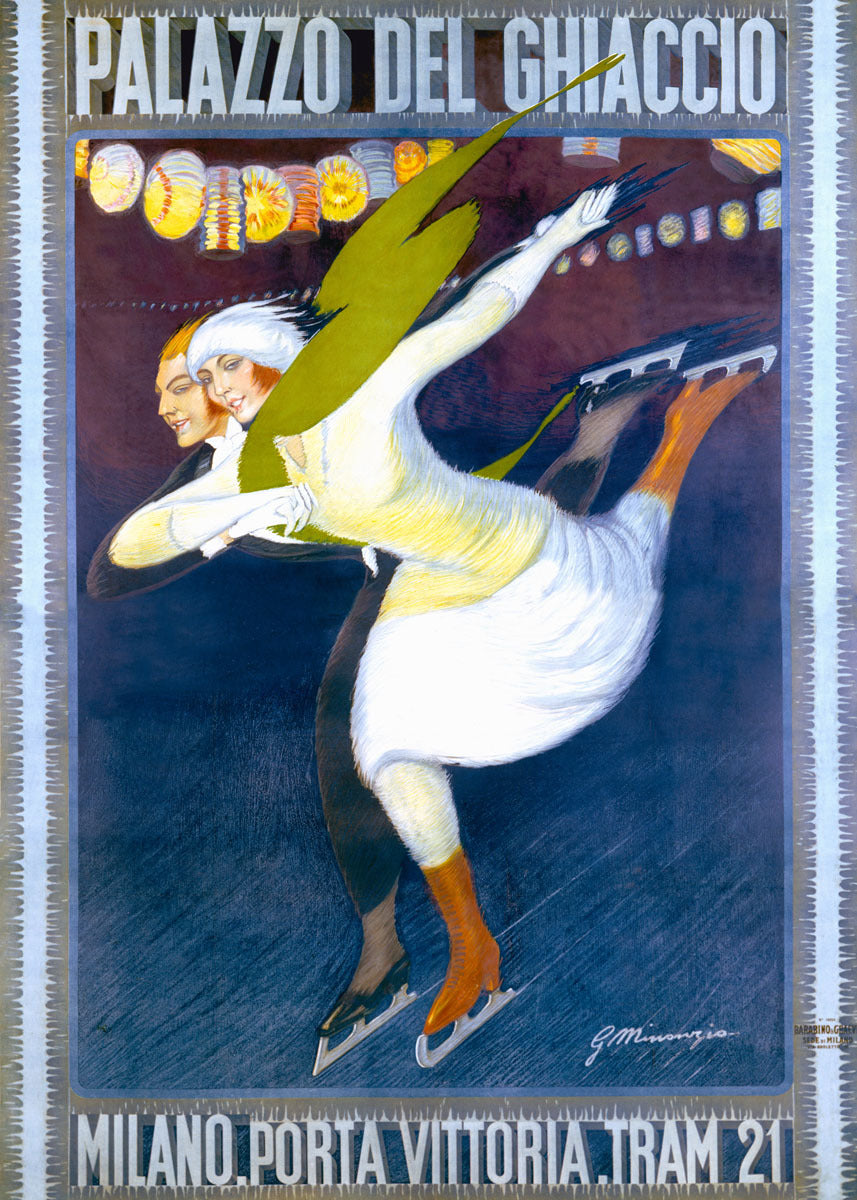 Milan Couples Ice Skating Rink Poster 0000-4232
