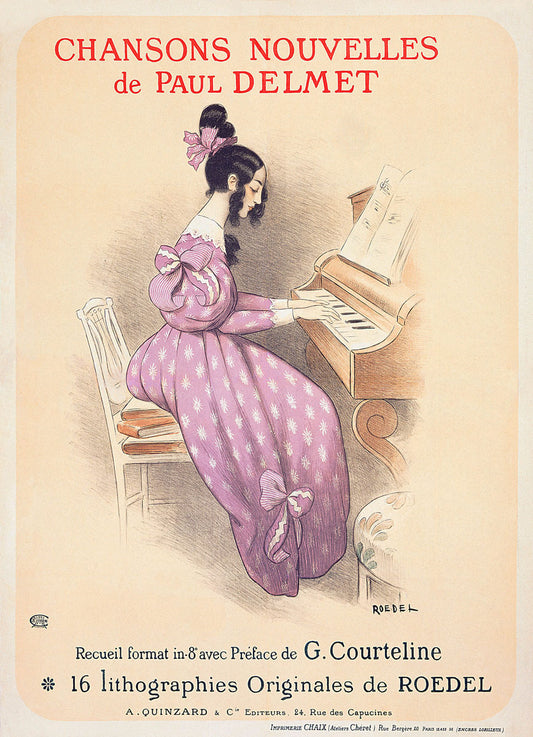 Chansons Nouvelles Piano Song Book Poster 0000-4263