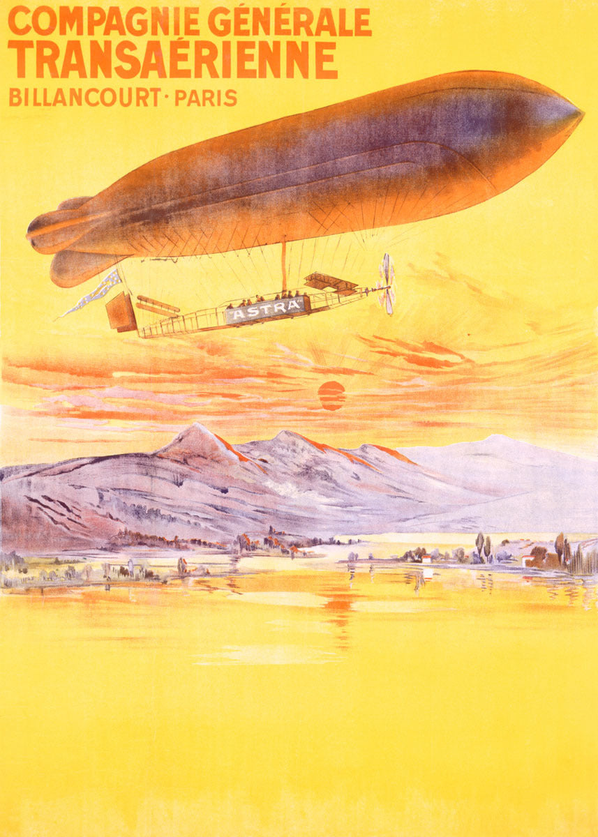 Billancourt to Paris by Dirigible Airship 0000-4287