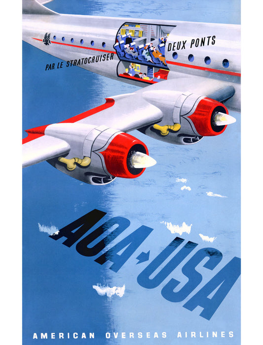 American Overseas Airlines Boeing Stratocruiser 0000-4335