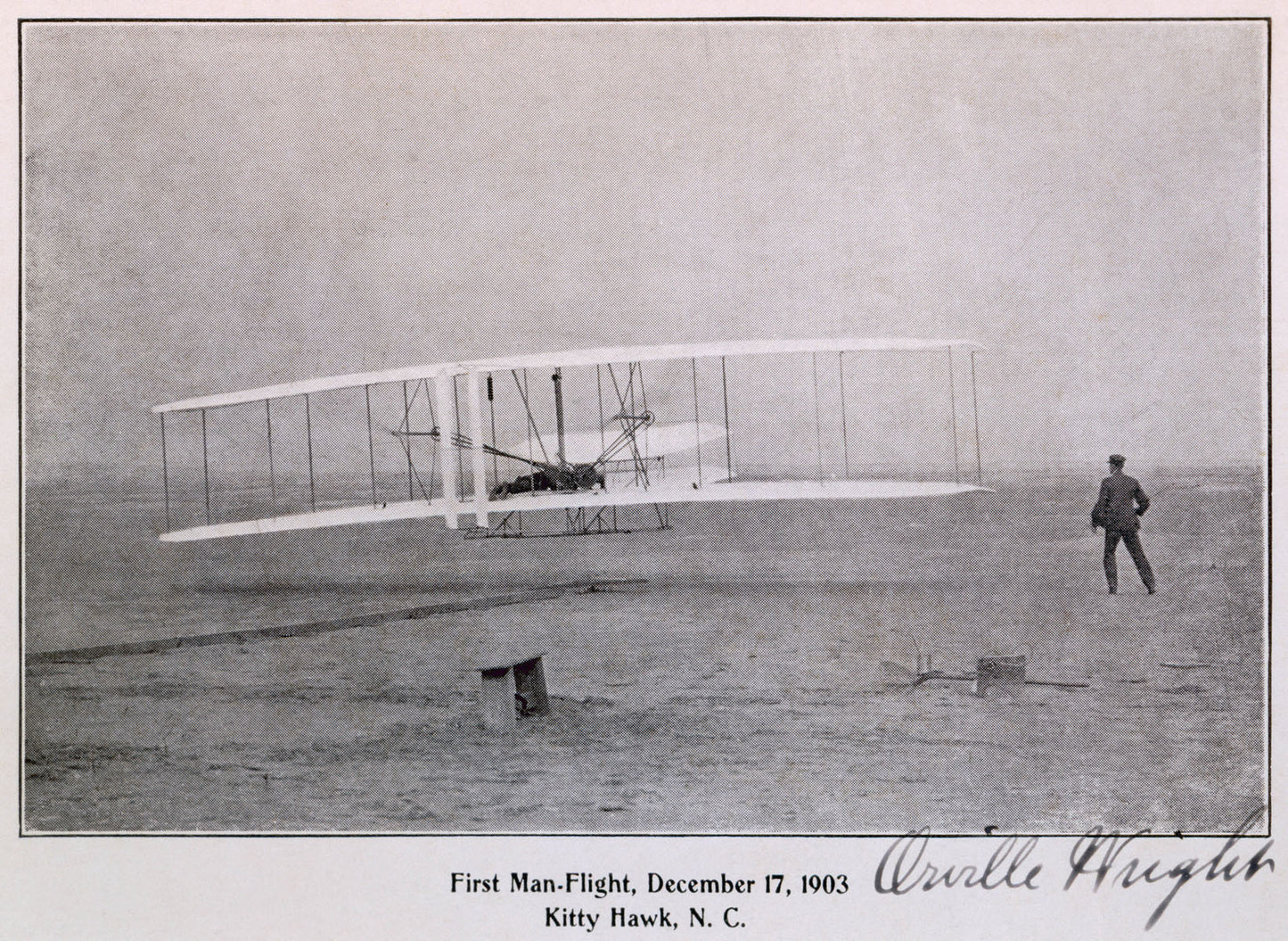 Wright Brothers Flight at Kitty Hawk 0000-4367